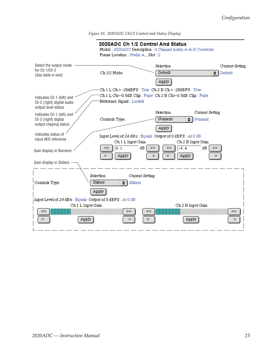 N in, Figure 10 on | Grass Valley 2020ADC A-To-D User Manual | Page 23 / 32
