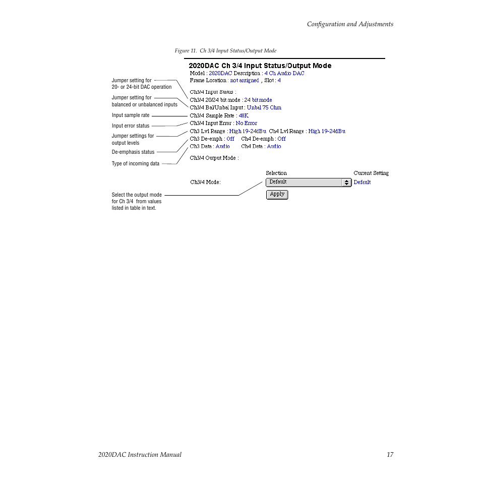 Grass Valley 2020DAC D-To-A User Manual | Page 23 / 30