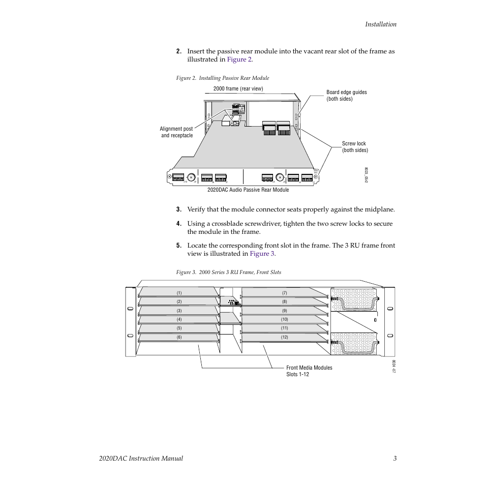 Grass Valley 2020DAC D-To-A User Manual | Page 9 / 30