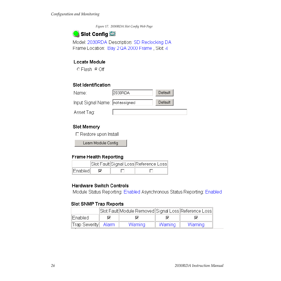 Grass Valley 2030RDA User Manual | Page 26 / 36