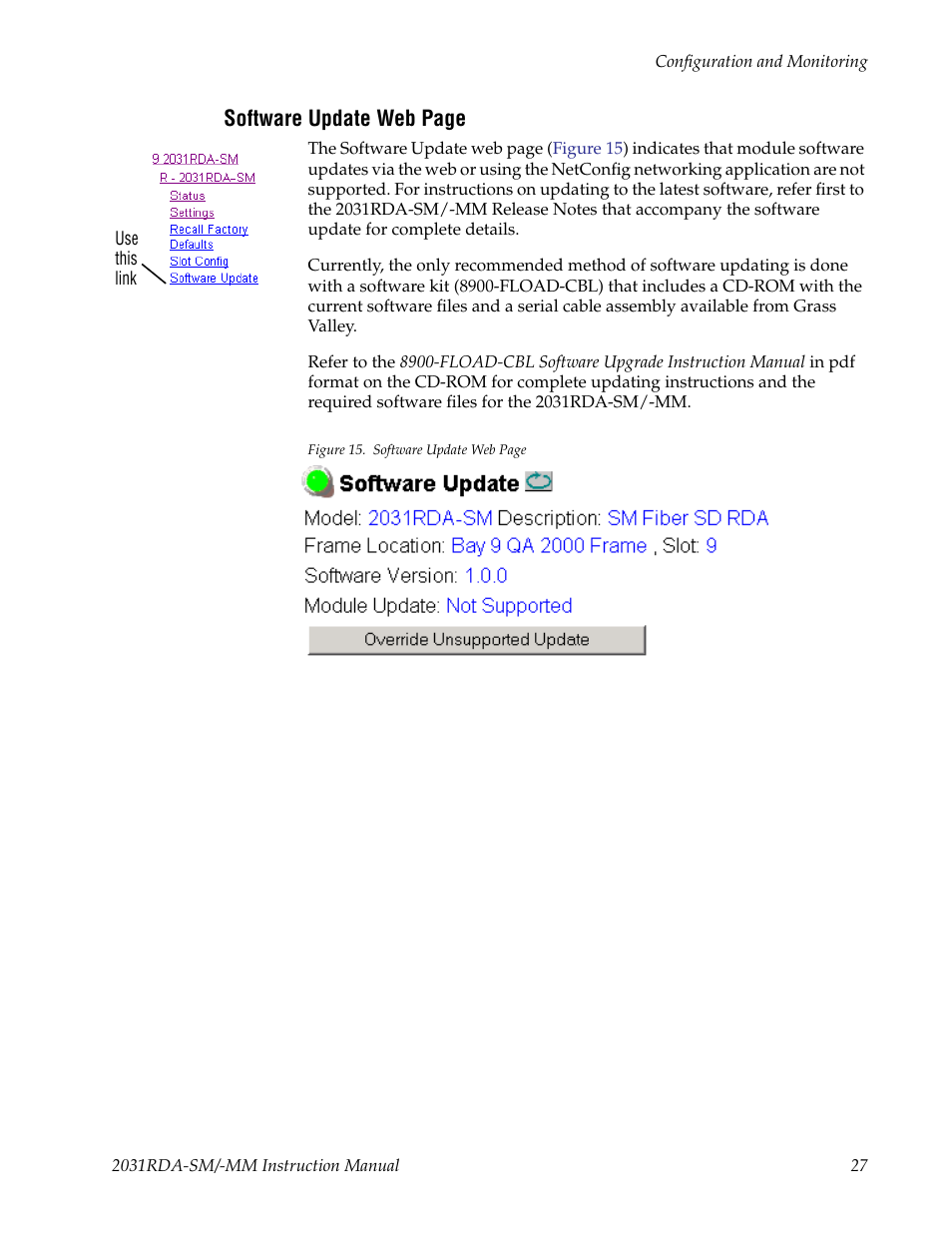 E updating | Grass Valley 2031RDA-MM User Manual | Page 27 / 38