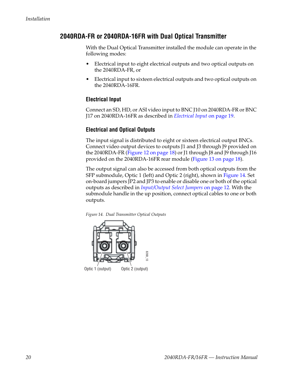 Grass Valley 2040RDA-16FR User Manual | Page 20 / 52