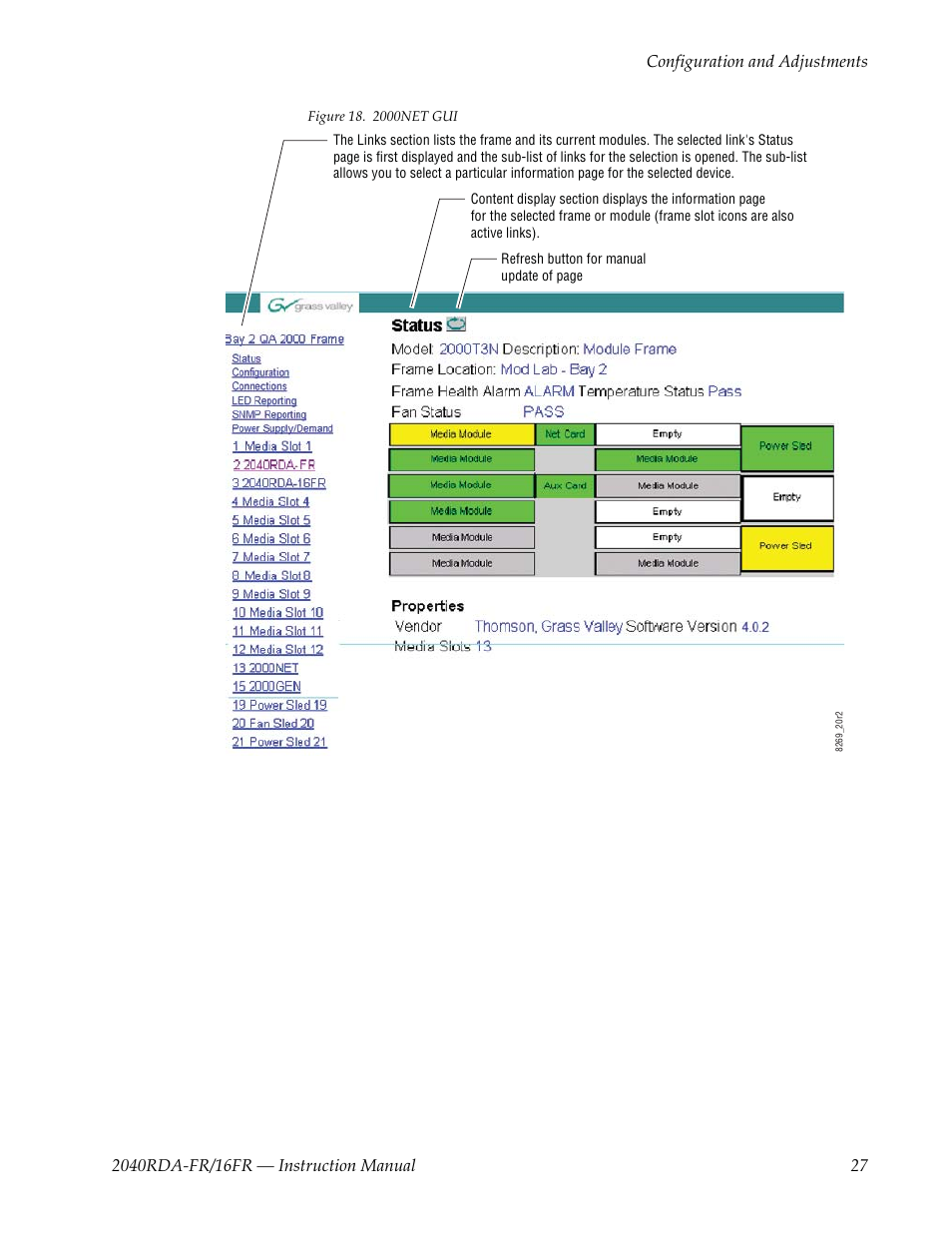 Grass Valley 2040RDA-16FR User Manual | Page 27 / 52