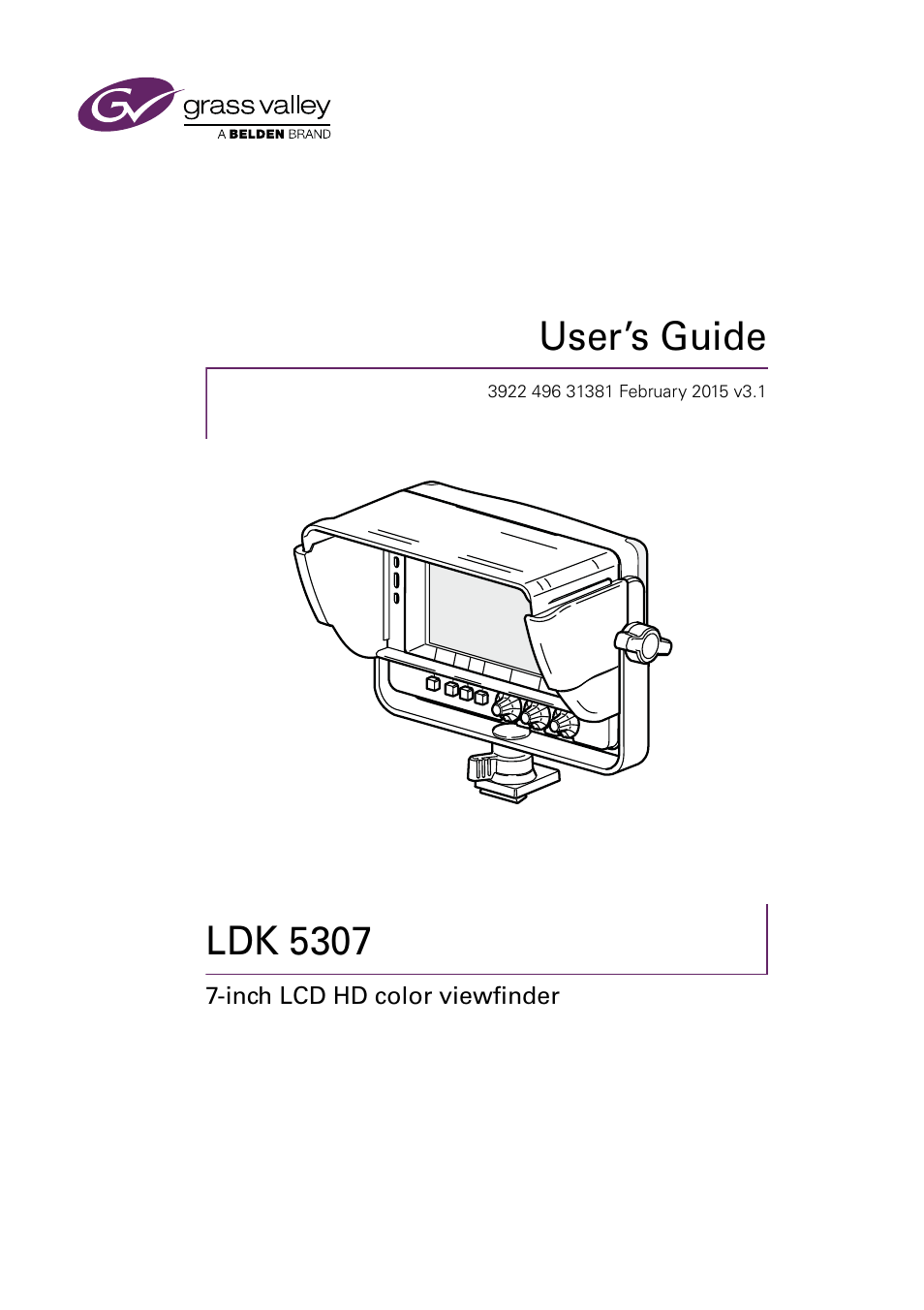 Grass Valley LDK 5307 User Manual | 40 pages