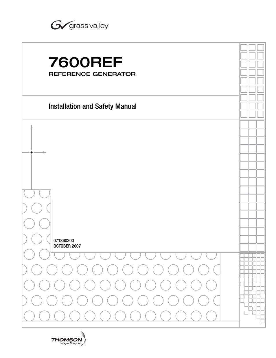 Grass Valley 7600REF Installation User Manual | 16 pages