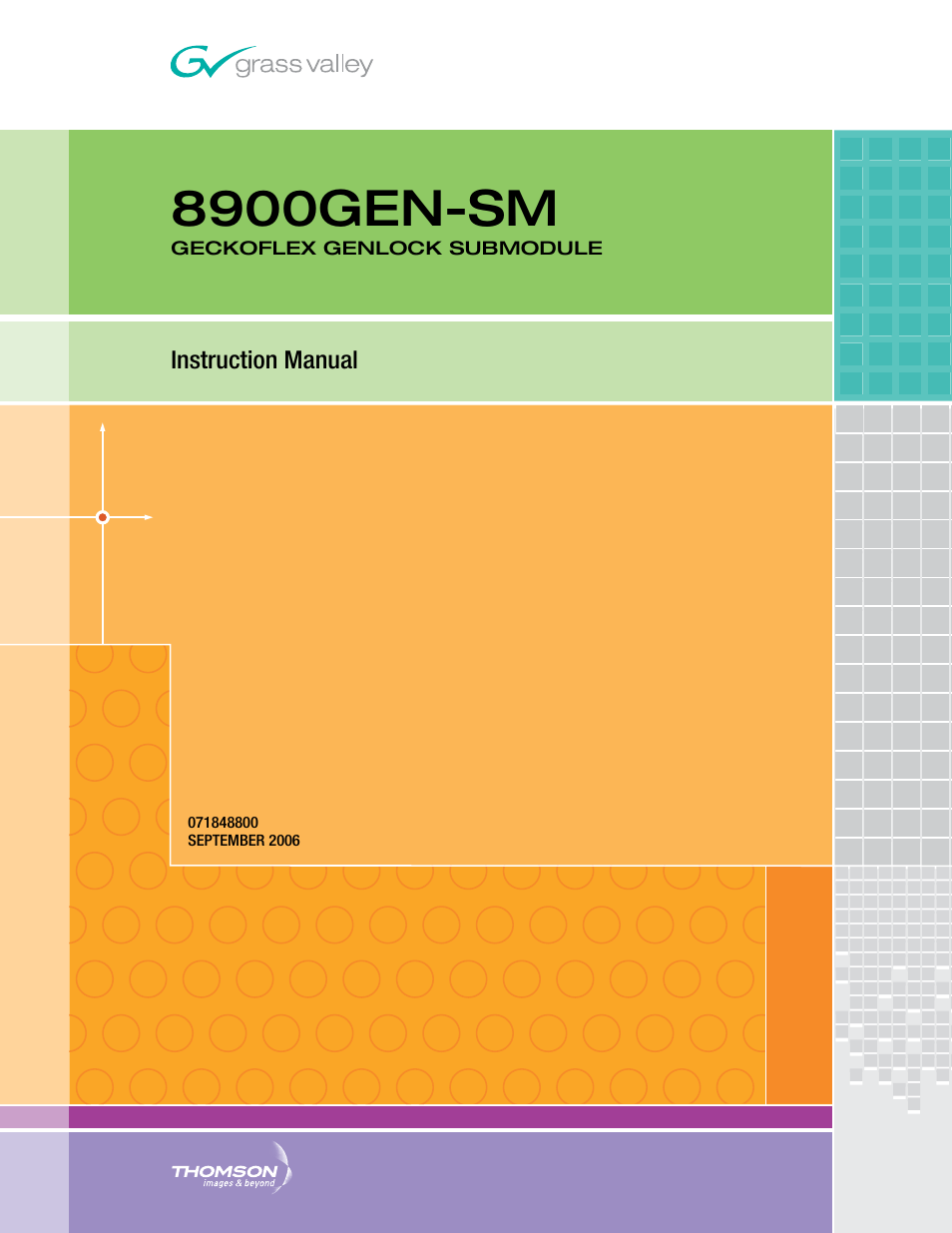 Grass Valley 8900GEN-SM User Manual | 50 pages