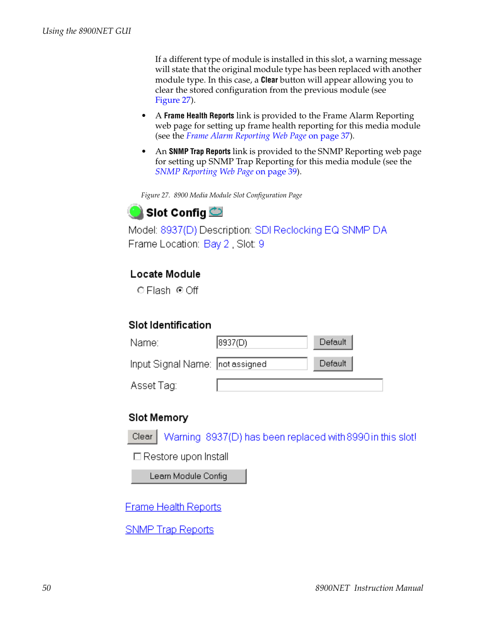 Grass Valley 8900NET v.4.0.0 User Manual | Page 50 / 94
