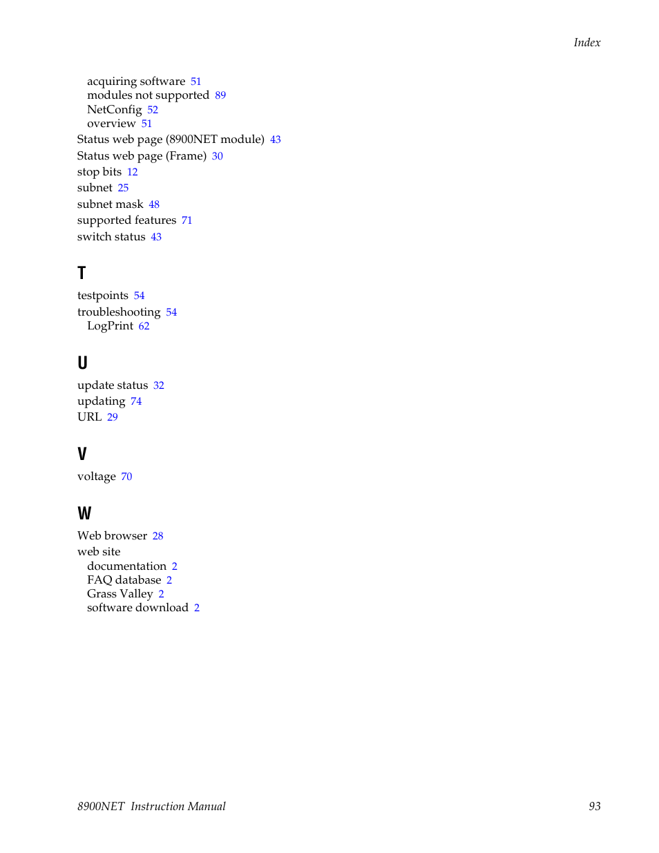 Grass Valley 8900NET v.4.0.0 User Manual | Page 93 / 94