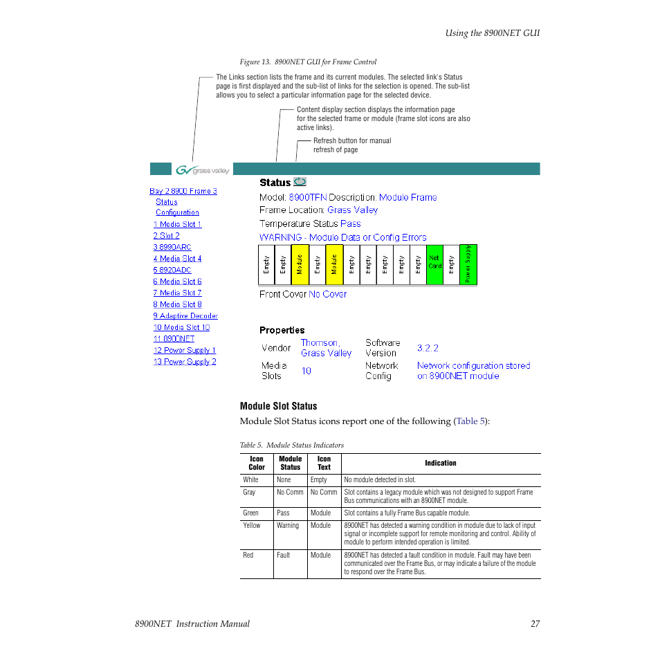 Grass Valley 8900NET v.3.2.2 User Manual | Page 27 / 78