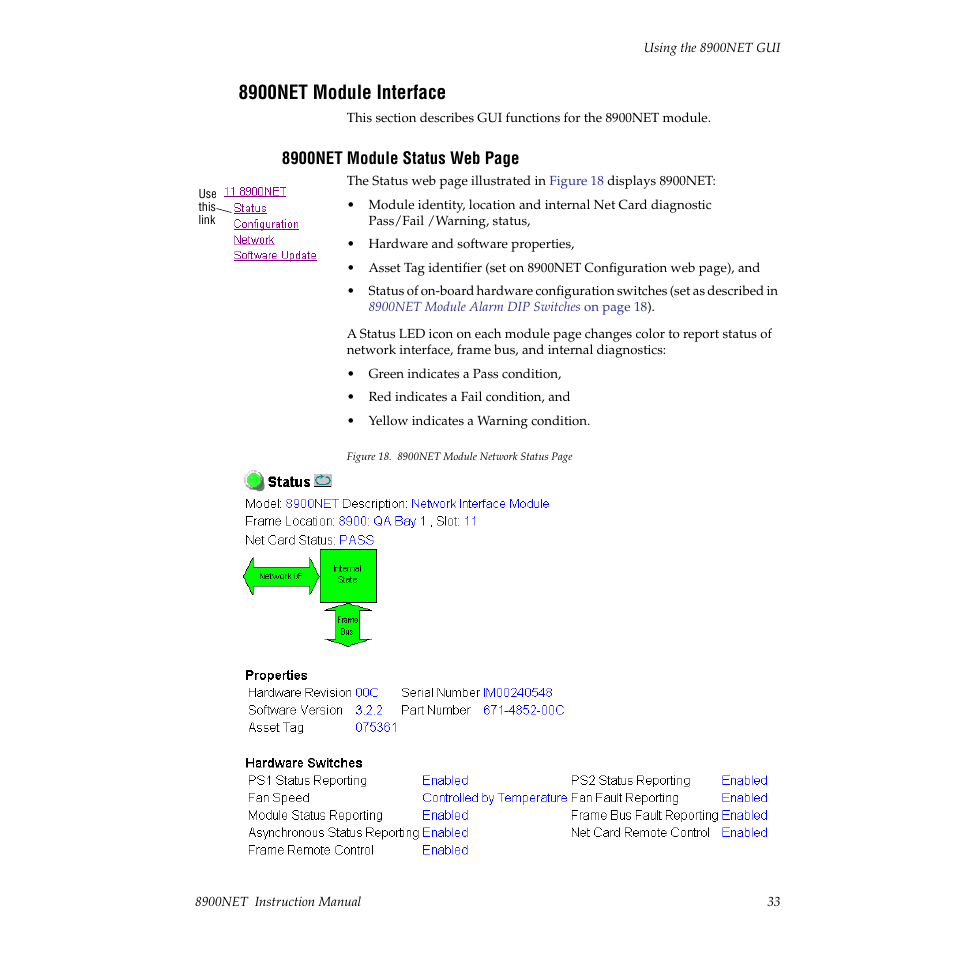 8900net module interface | Grass Valley 8900NET v.3.2.2 User Manual | Page 33 / 78