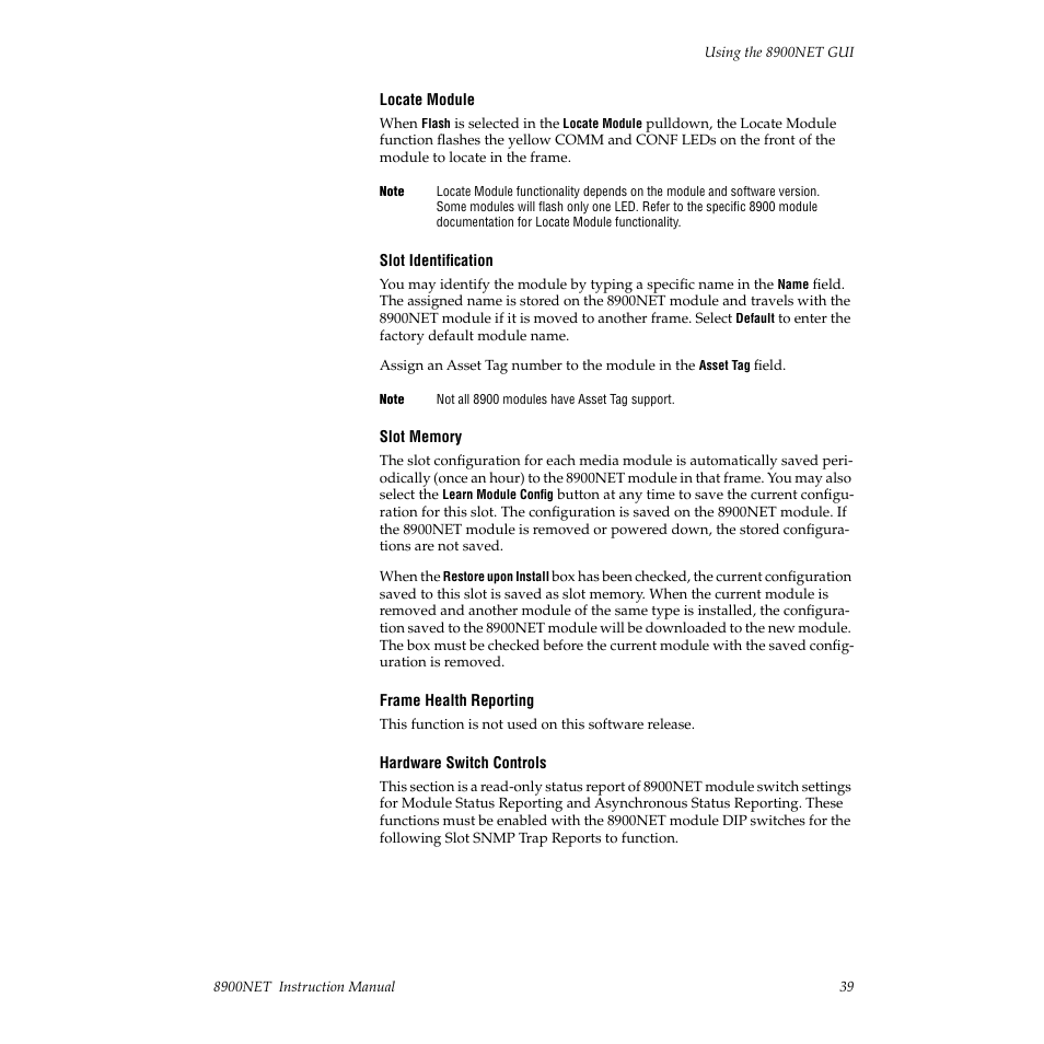Grass Valley 8900NET v.3.2.2 User Manual | Page 39 / 78