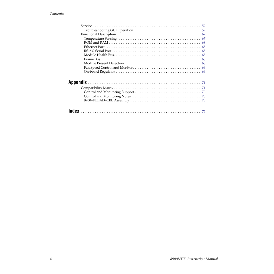 Grass Valley 8900NET v.3.2.2 User Manual | Page 4 / 78
