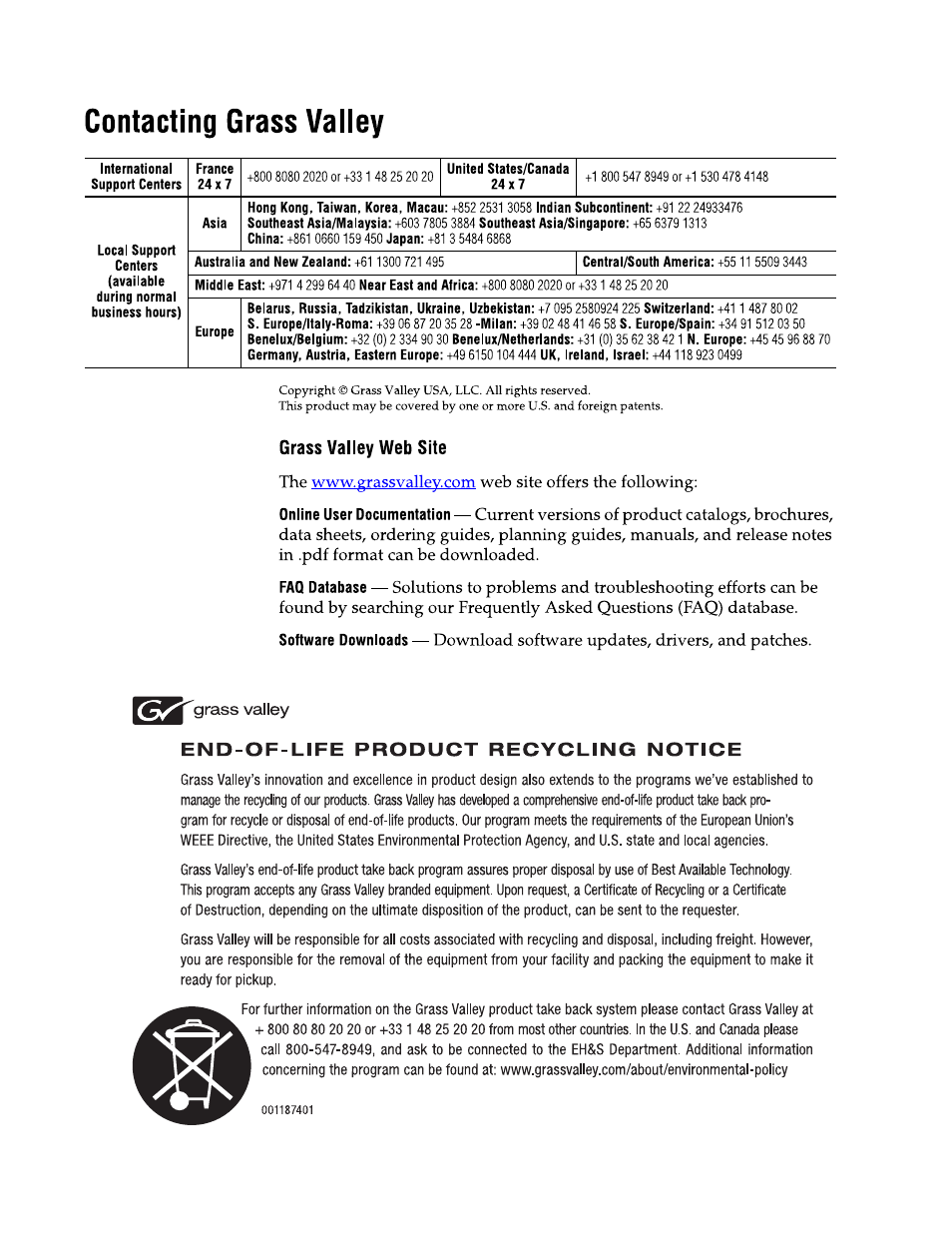 Grass Valley Safety Summary User Manual | Page 2 / 17