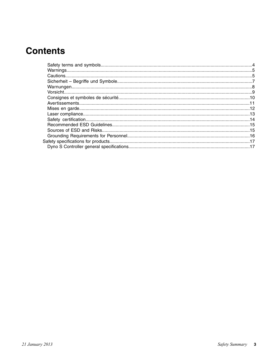 Grass Valley Safety Summary User Manual | Page 3 / 17