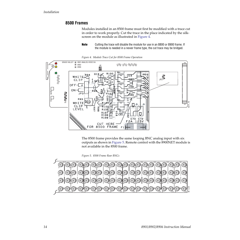 8500 frames, As shown in | Grass Valley 8901 User Manual | Page 14 / 34