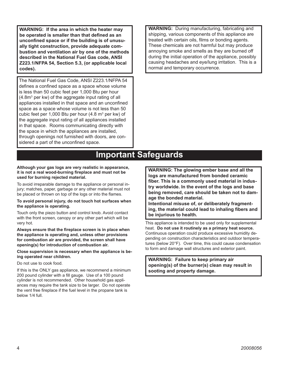 Important safeguards | CFM UVHK31MP User Manual | Page 4 / 20