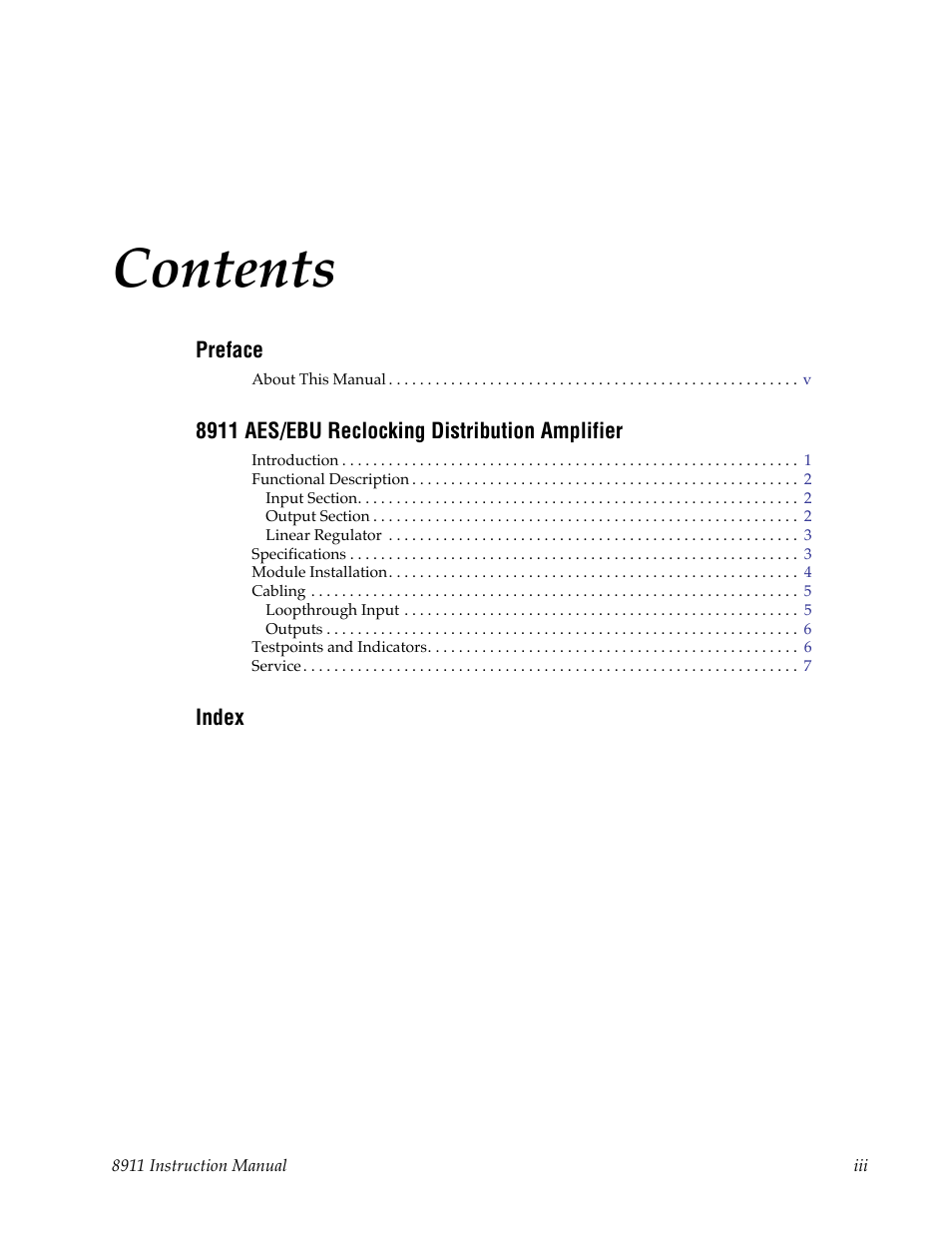 Grass Valley 8911 User Manual | Page 3 / 16