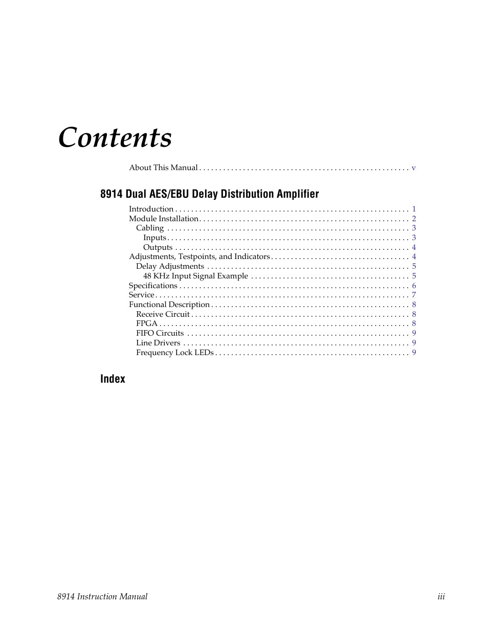 Grass Valley 8914 User Manual | Page 3 / 18