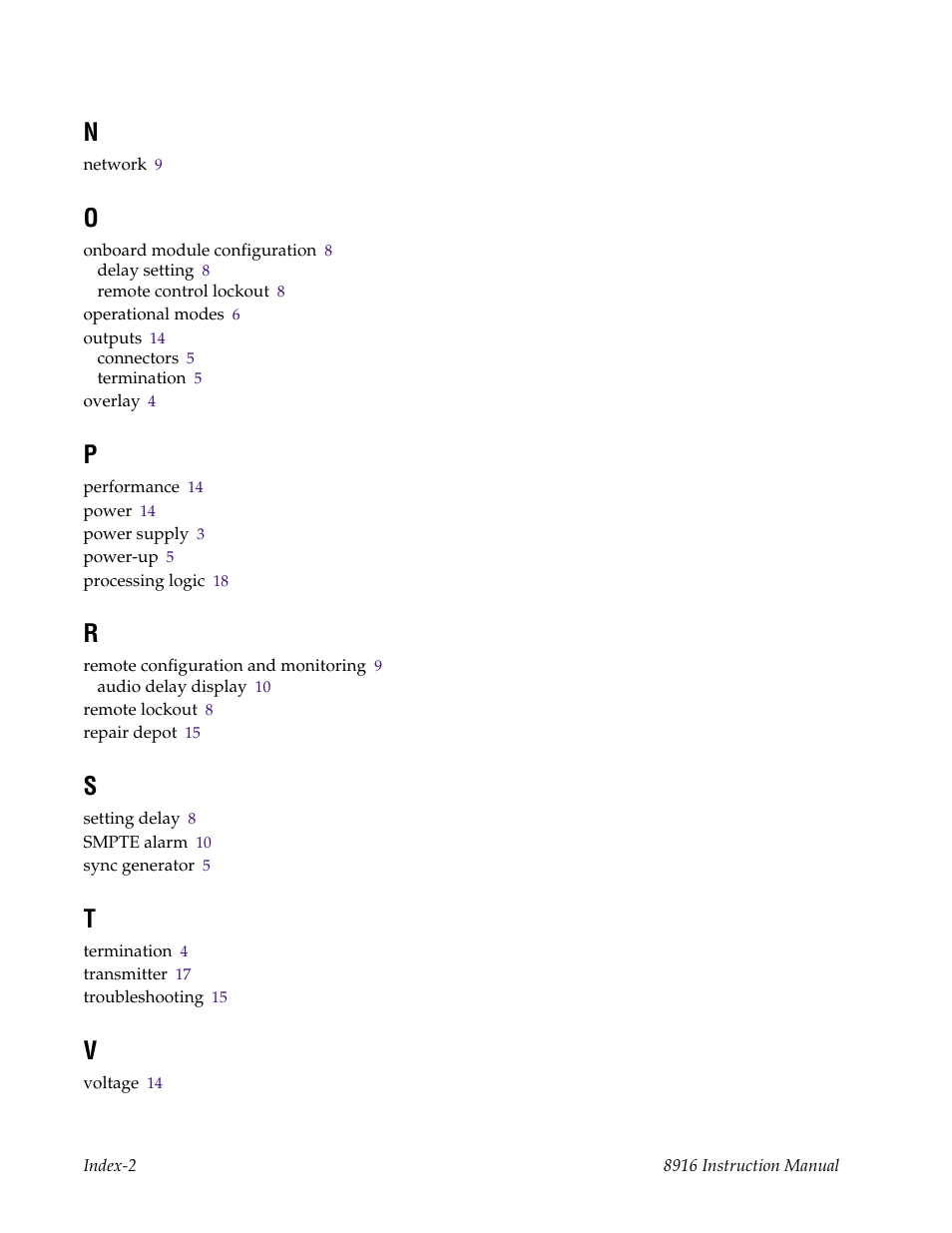 Grass Valley 8916 User Manual | Page 26 / 26