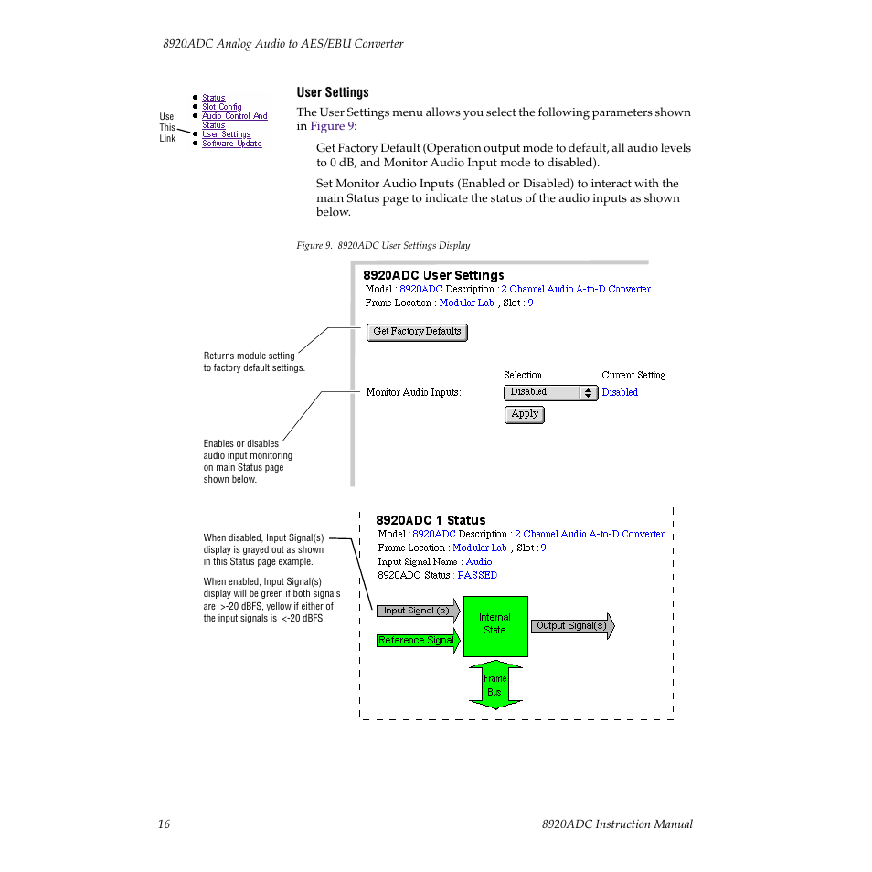 Grass Valley 8920ADC v.2.0 User Manual | Page 22 / 28
