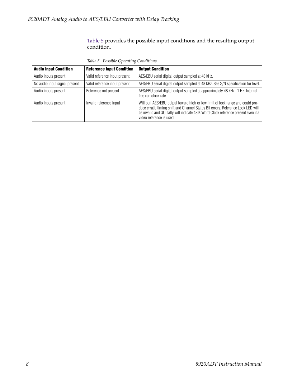 Grass Valley 8920ADT User Manual | Page 14 / 36
