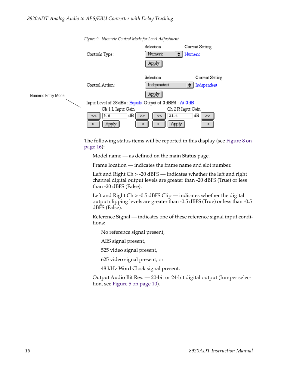 Figure 9 | Grass Valley 8920ADT User Manual | Page 24 / 36