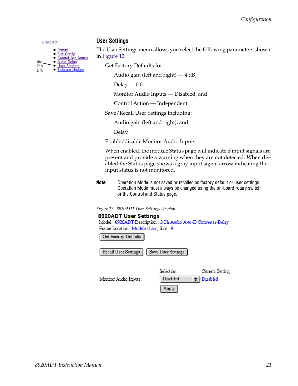 Grass Valley 8920ADT User Manual | Page 27 / 36