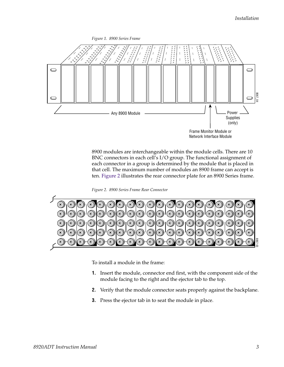 Grass Valley 8920ADT User Manual | Page 9 / 36