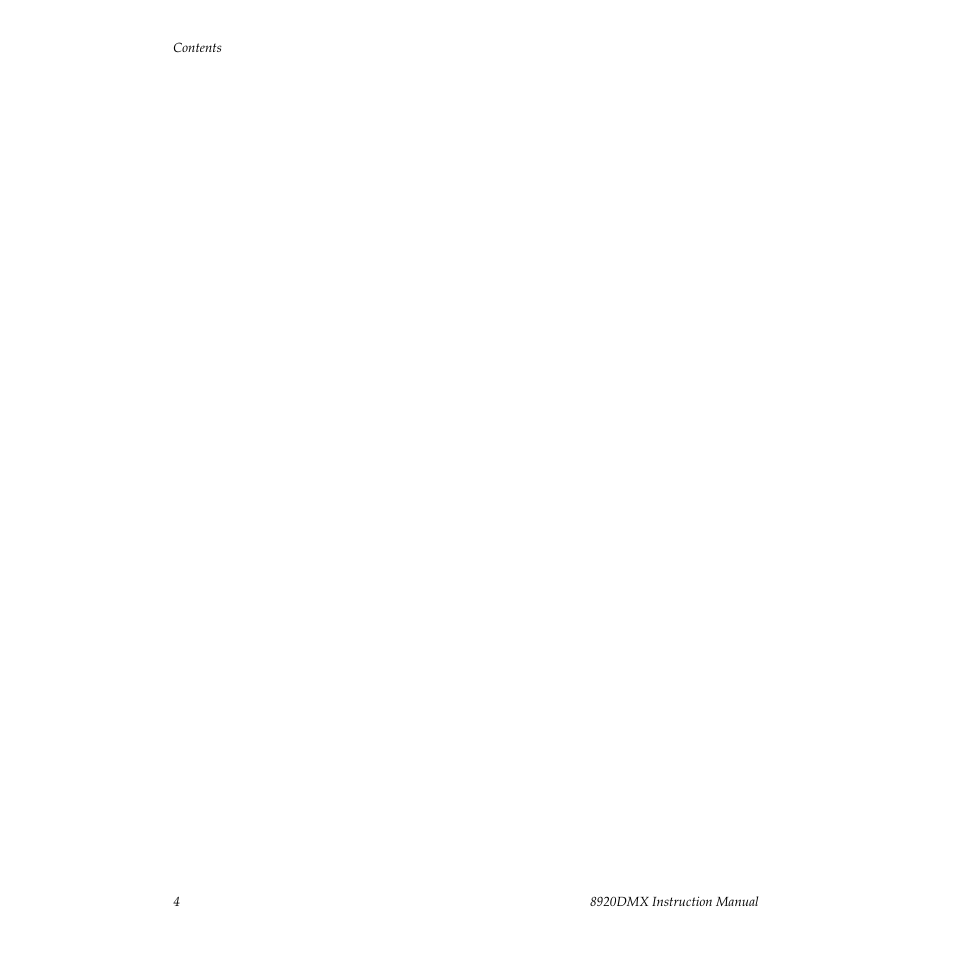 Grass Valley 8920DMX User Manual | Page 4 / 30