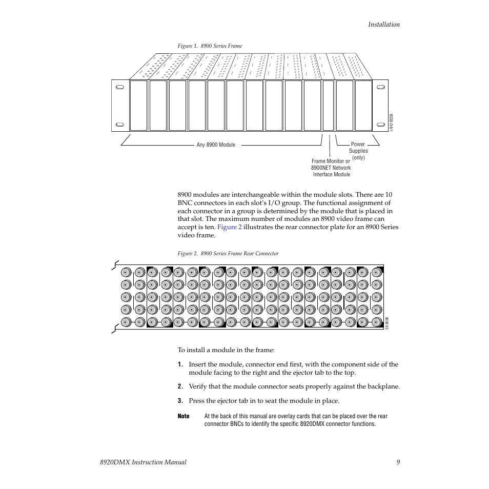 Grass Valley 8920DMX User Manual | Page 9 / 30