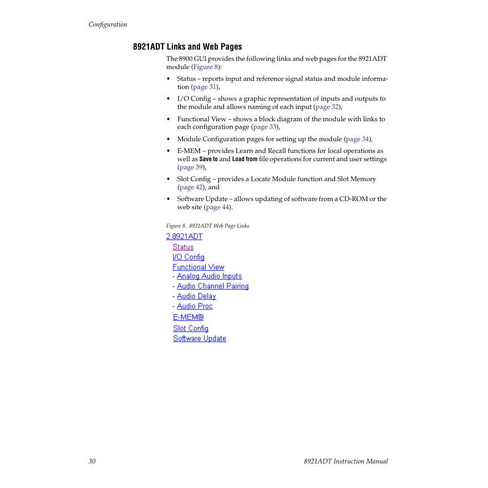 Grass Valley 8921ADT User Manual | Page 30 / 58