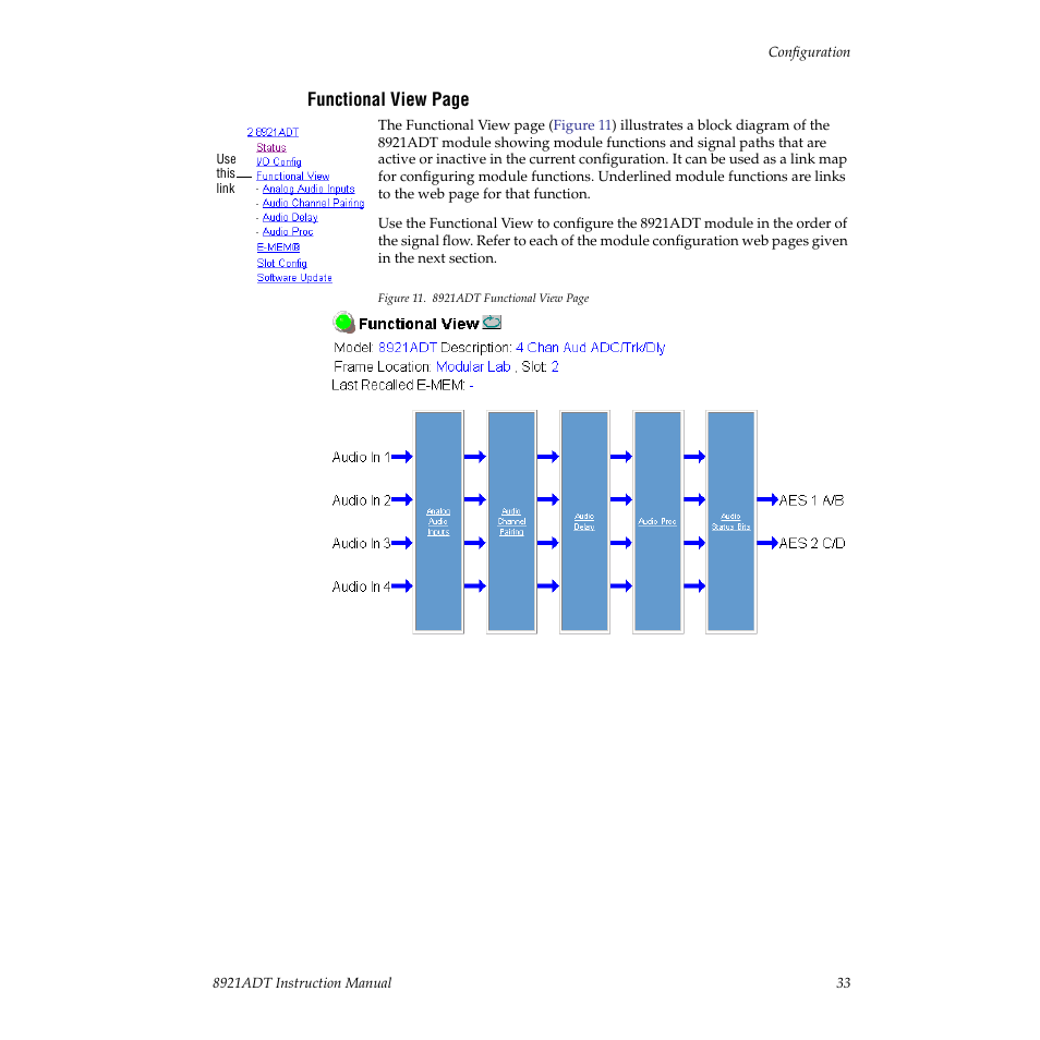 Grass Valley 8921ADT User Manual | Page 33 / 58