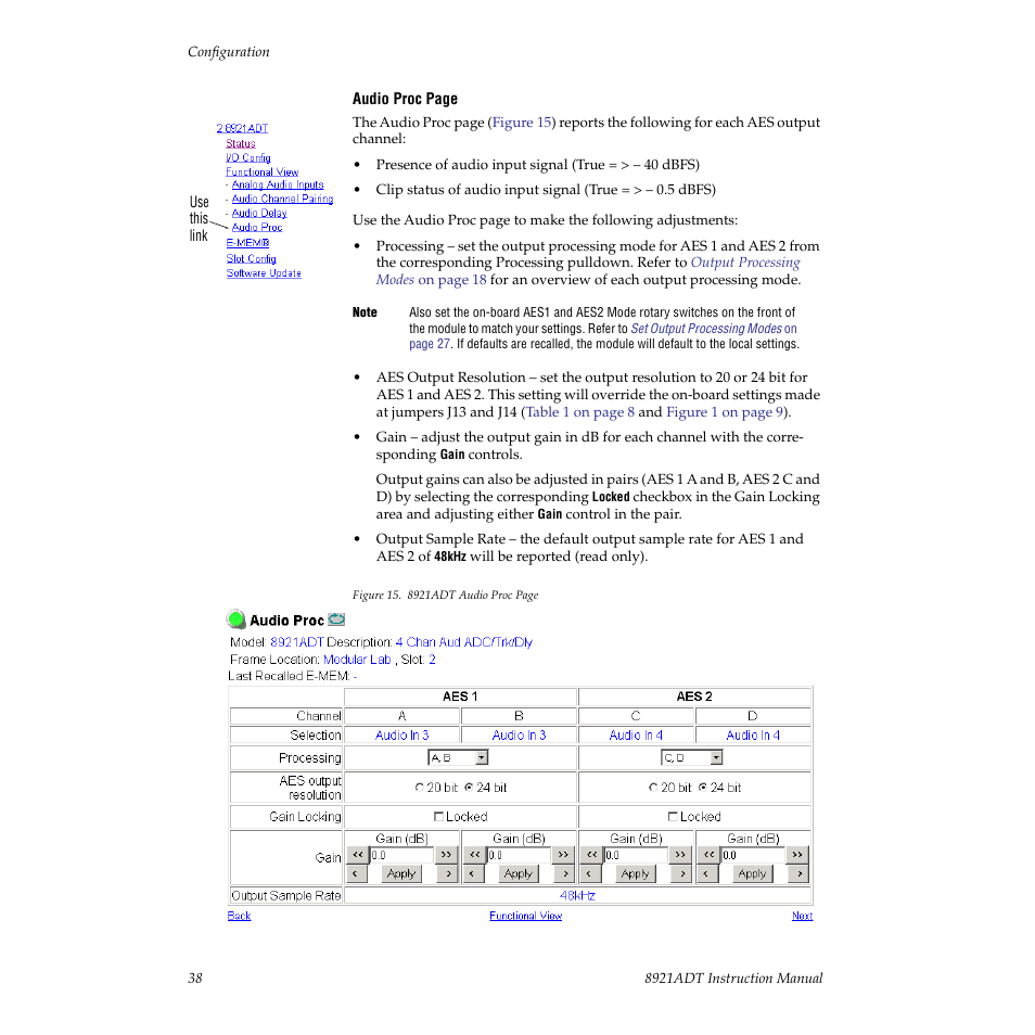 Grass Valley 8921ADT User Manual | Page 38 / 58