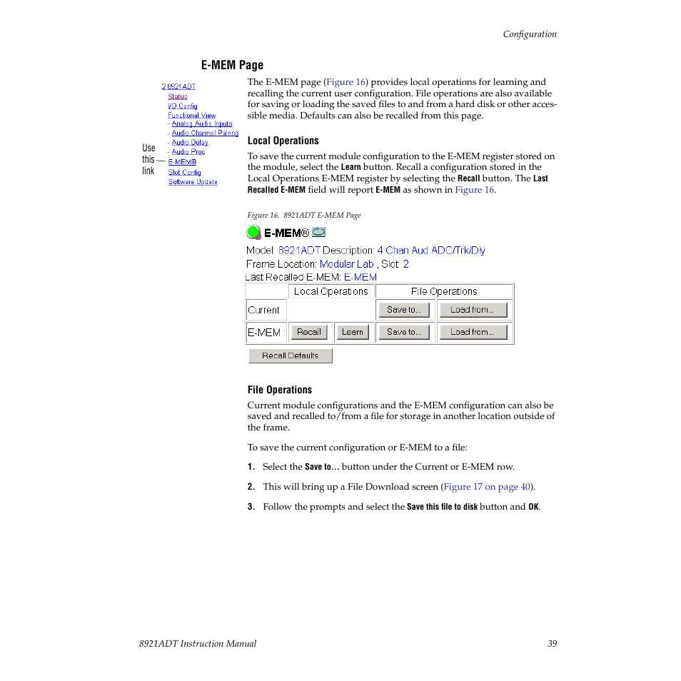 Grass Valley 8921ADT User Manual | Page 39 / 58
