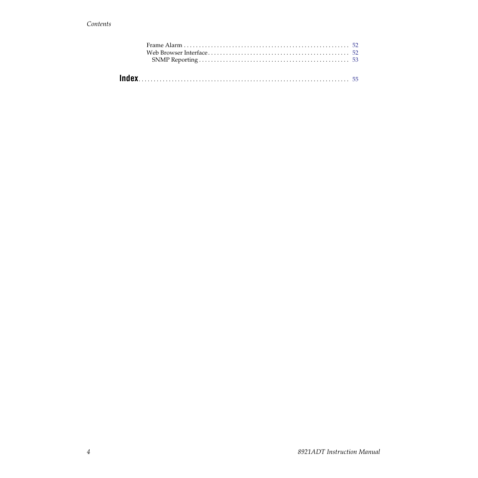 Grass Valley 8921ADT User Manual | Page 4 / 58