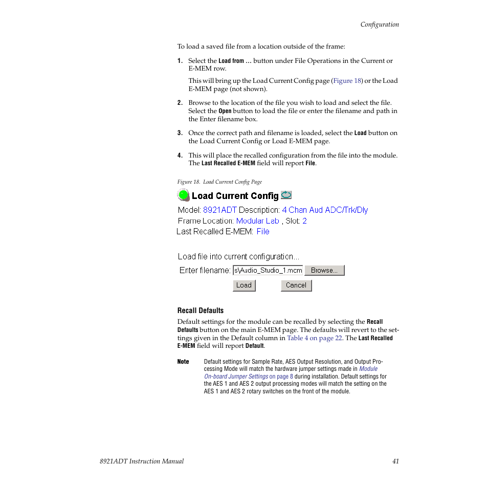 Grass Valley 8921ADT User Manual | Page 41 / 58