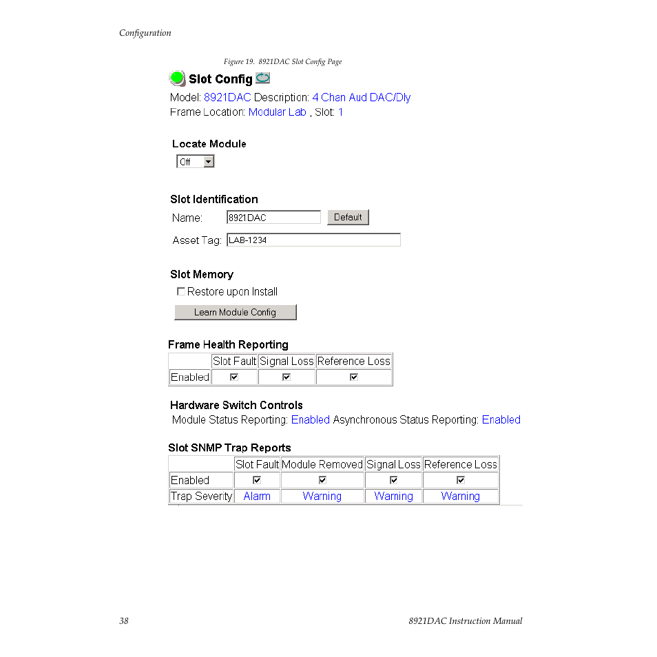 Grass Valley 8921DAC User Manual | Page 38 / 50
