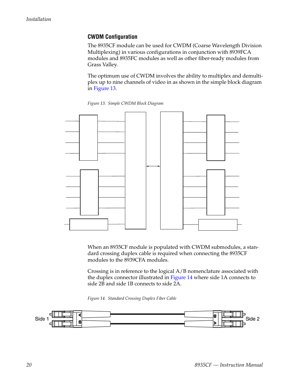 For spe, Ation | Grass Valley 8935CF User Manual | Page 20 / 58