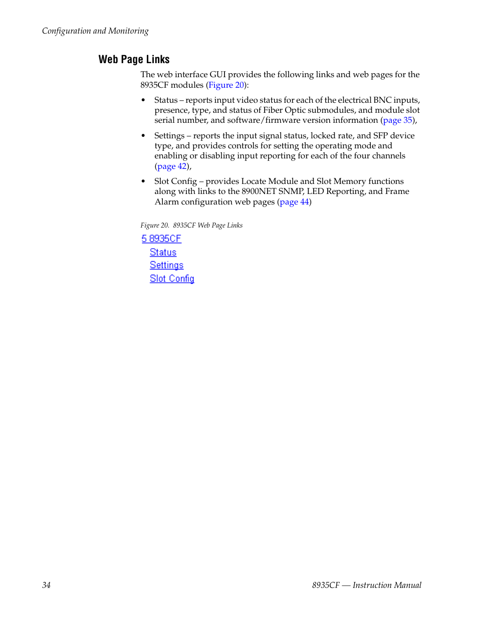 Grass Valley 8935CF User Manual | Page 34 / 58