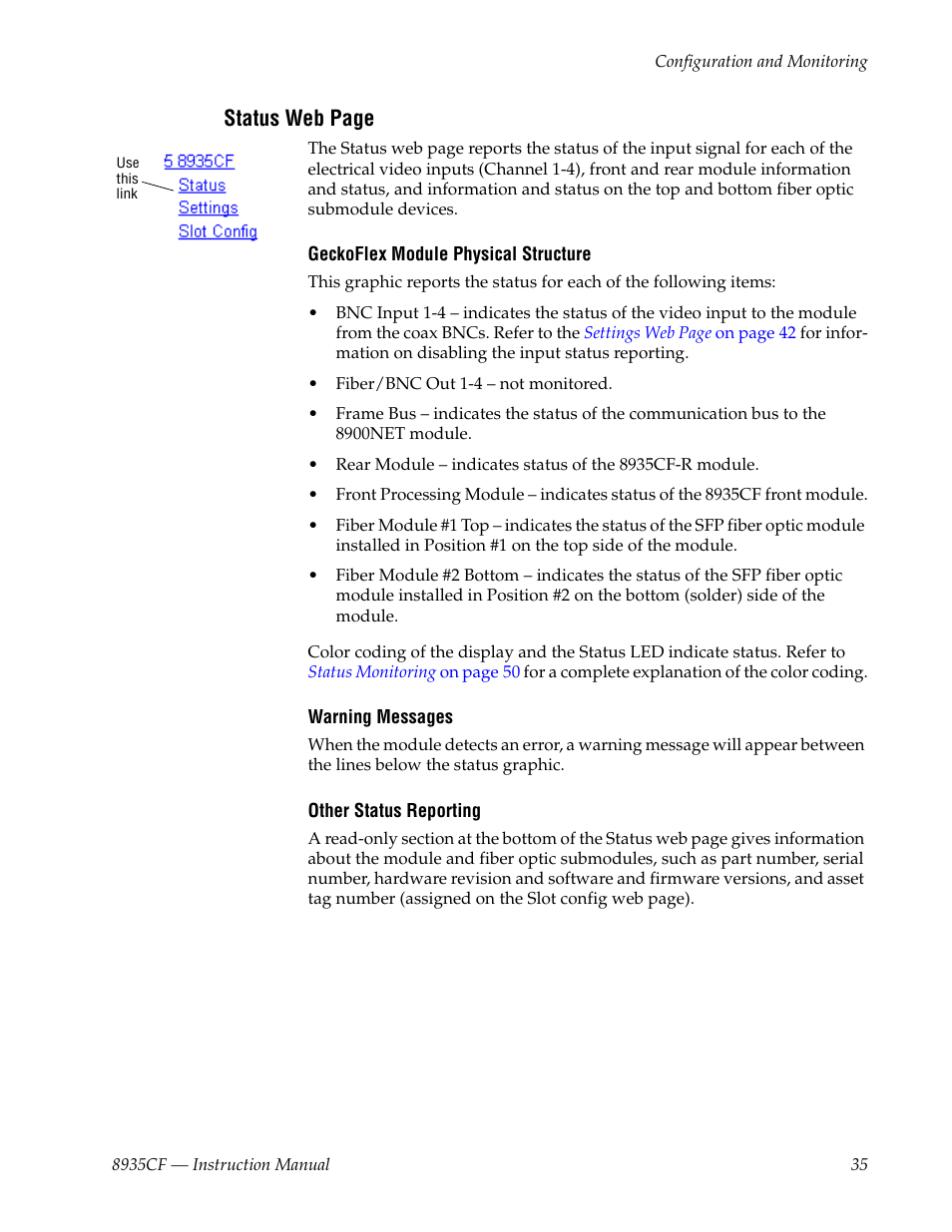 Grass Valley 8935CF User Manual | Page 35 / 58