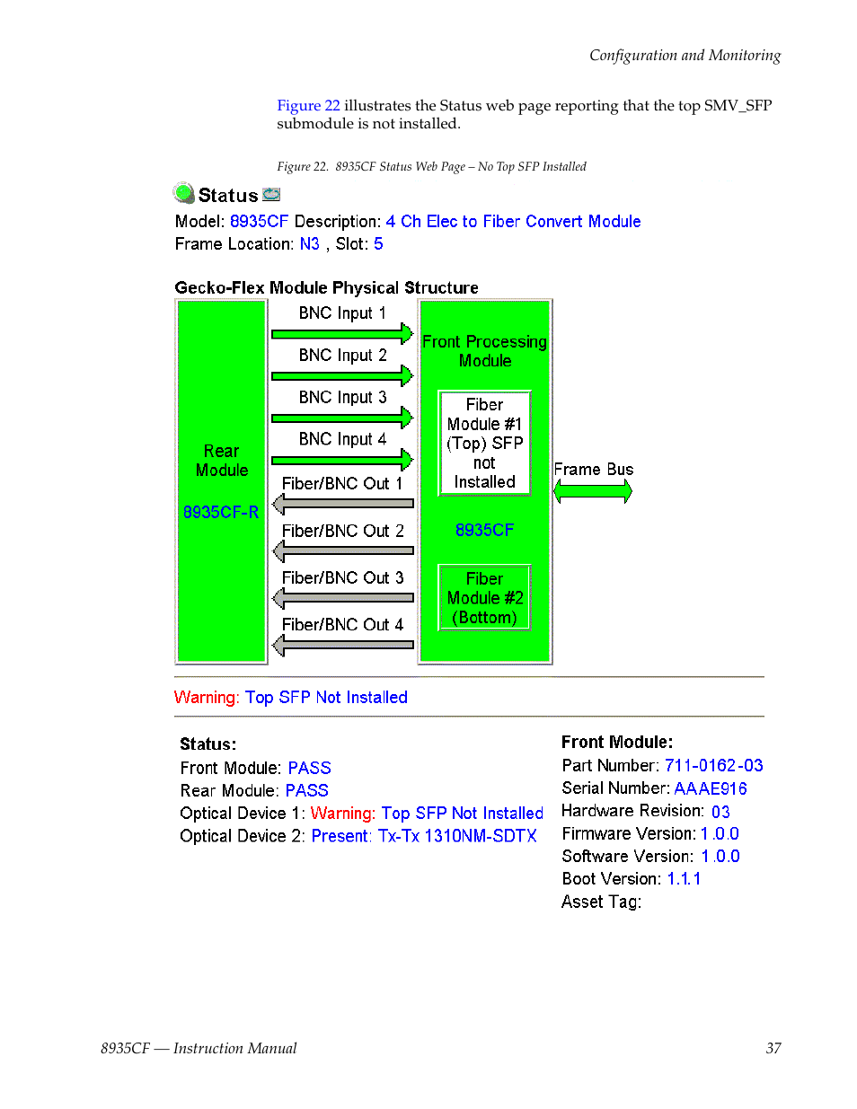 Grass Valley 8935CF User Manual | Page 37 / 58