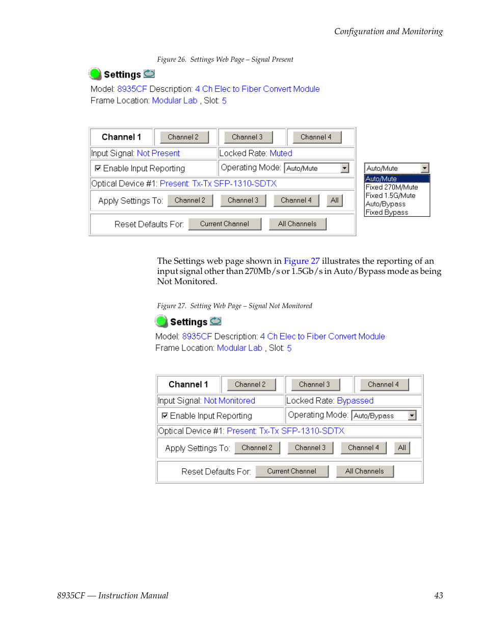 Grass Valley 8935CF User Manual | Page 43 / 58