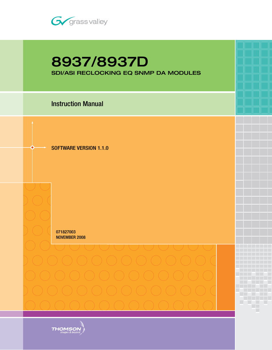 Grass Valley 8937 v.1.1.0 User Manual | 48 pages