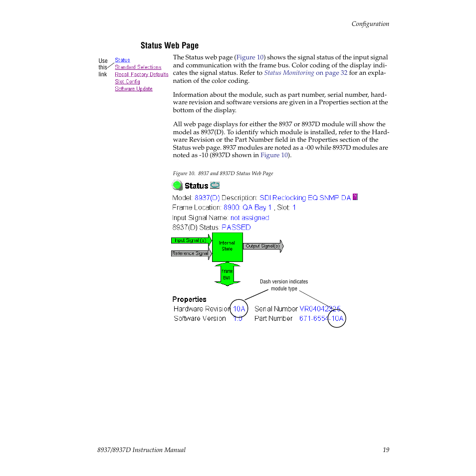 Module information | Grass Valley 8937 v.1.0.0 User Manual | Page 19 / 40