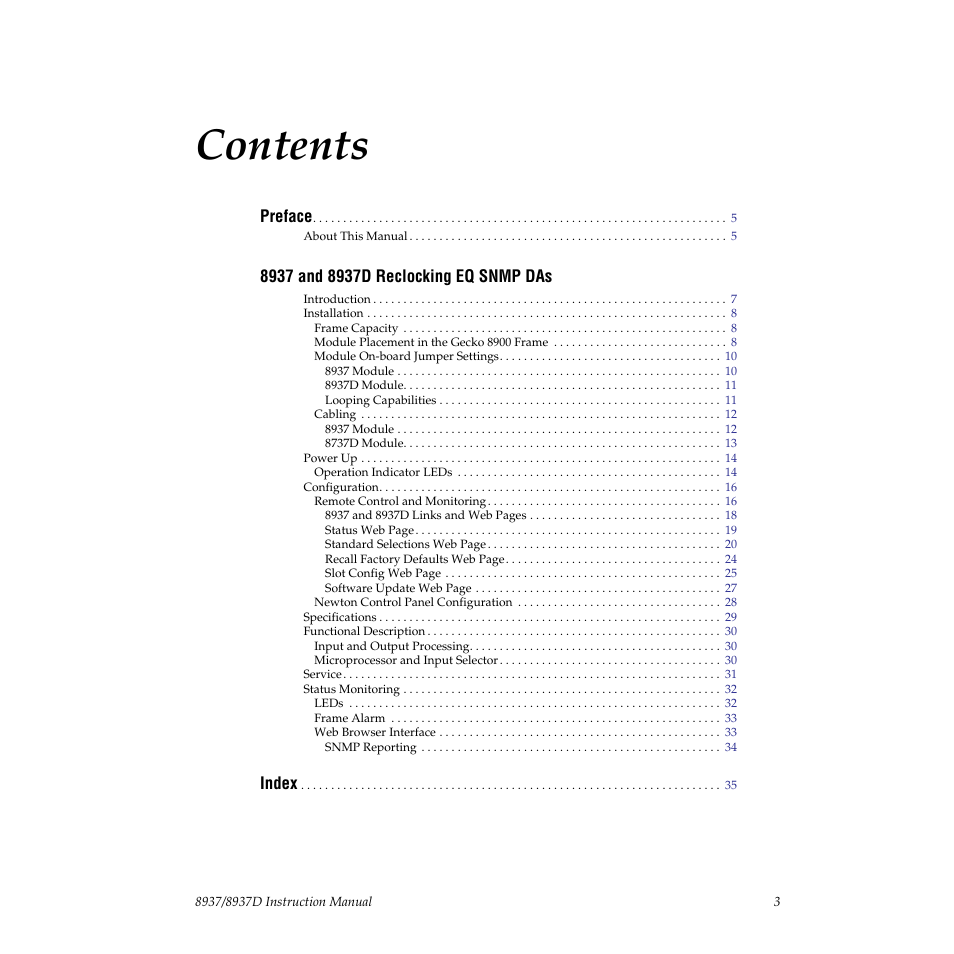 Grass Valley 8937 v.1.0.0 User Manual | Page 3 / 40