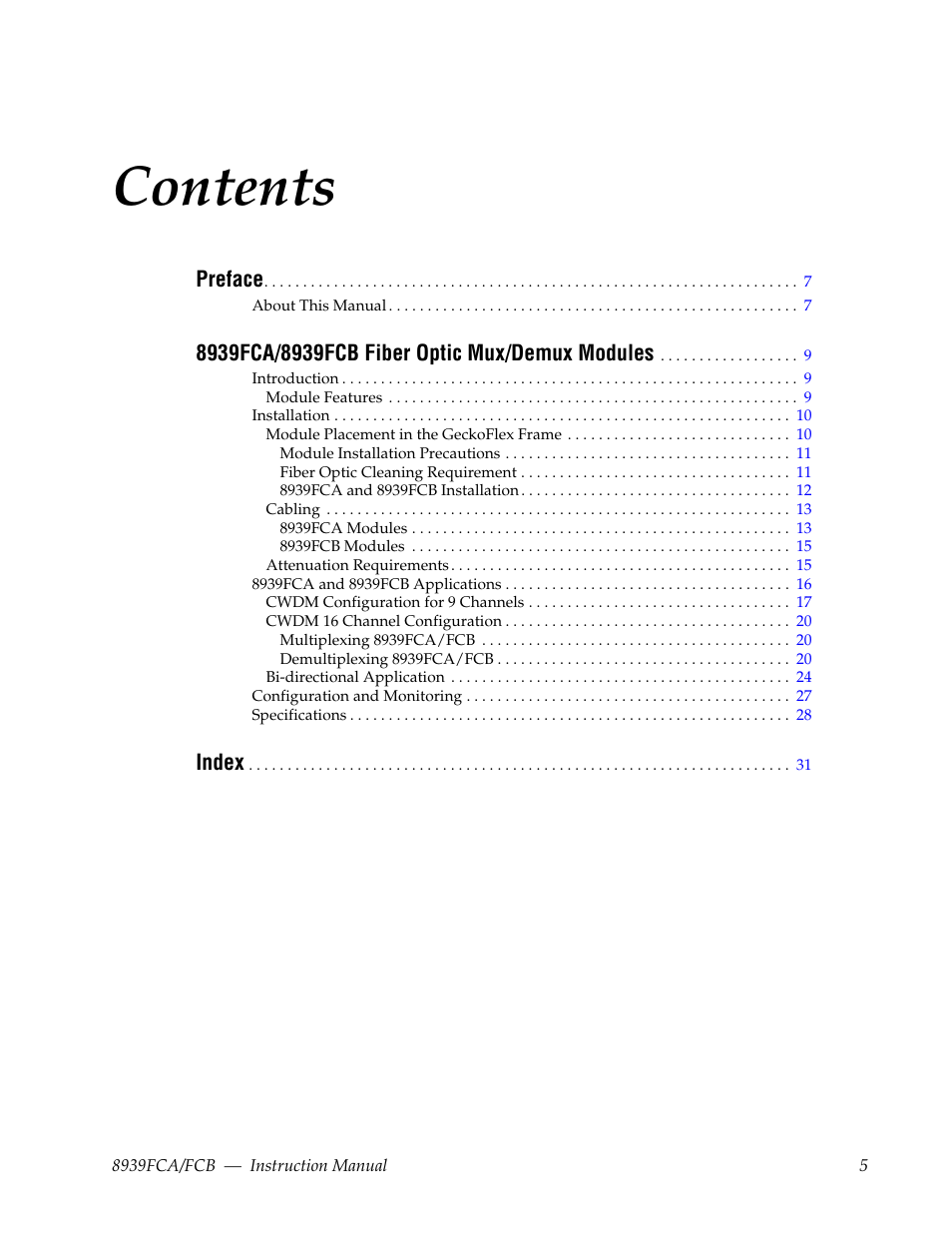Grass Valley 8939FCA User Manual | Page 5 / 32