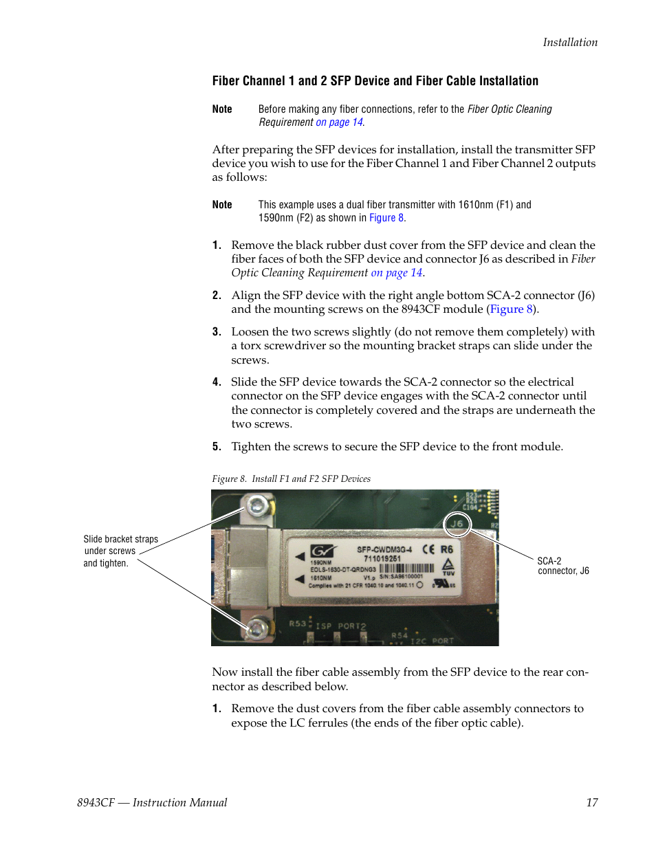 Grass Valley 8943CF User Manual | Page 17 / 66