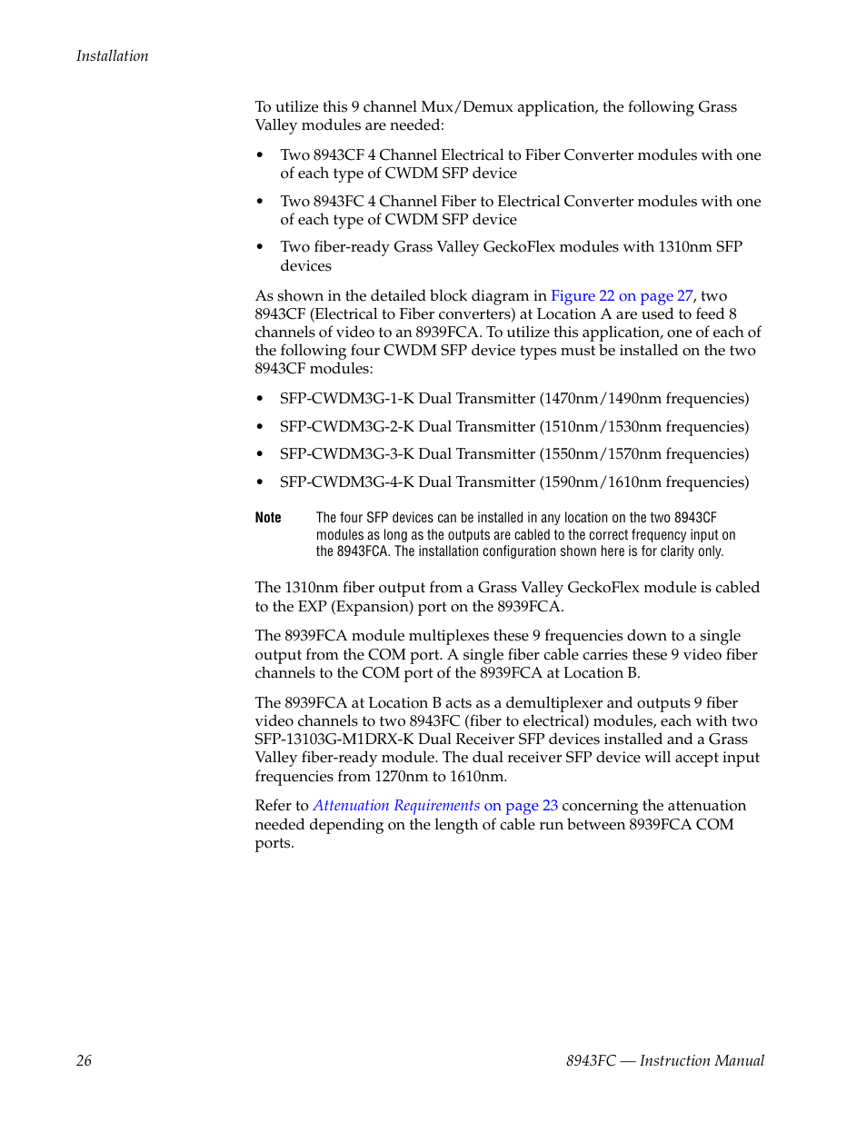 Grass Valley 8943FC User Manual | Page 26 / 64