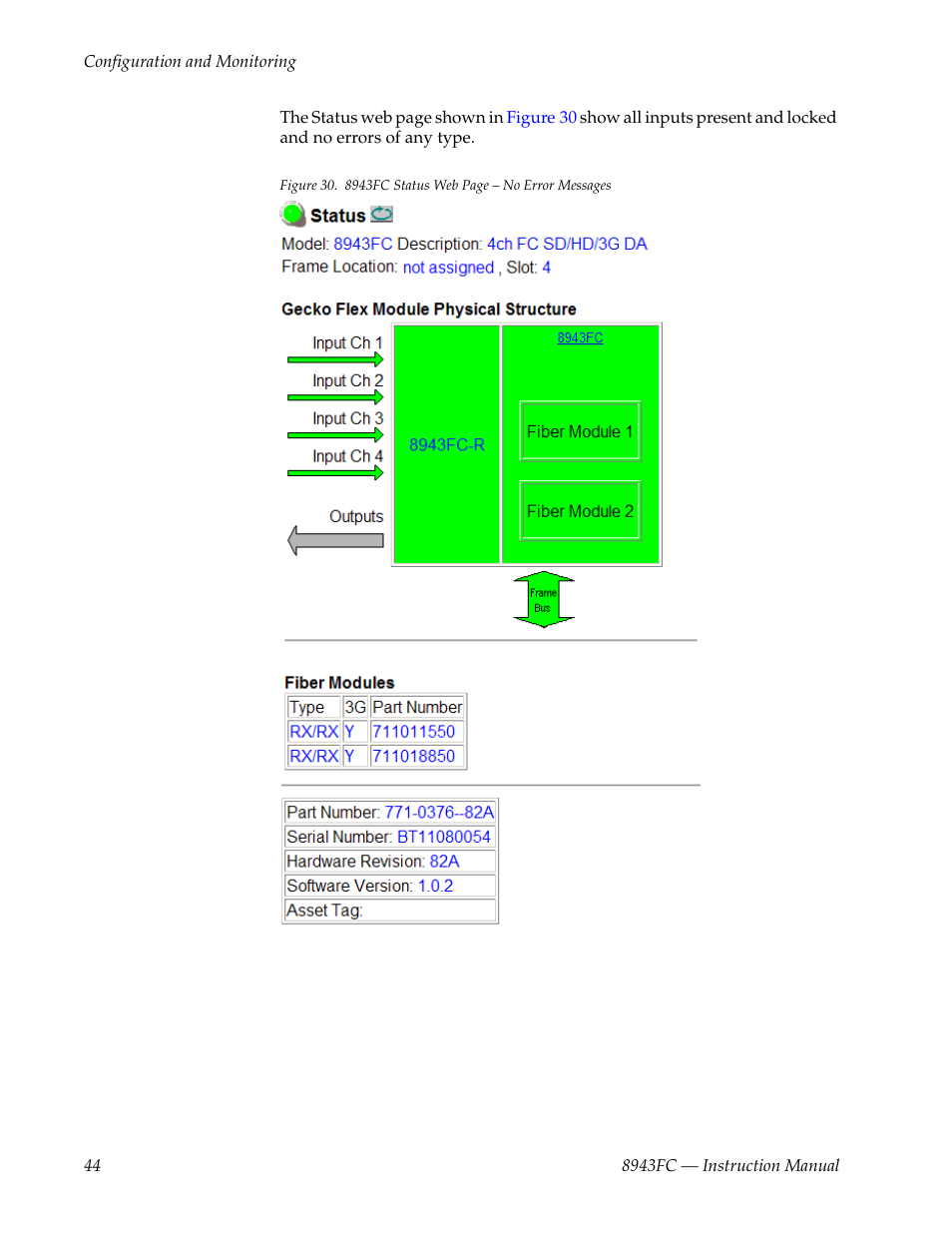Grass Valley 8943FC User Manual | Page 44 / 64