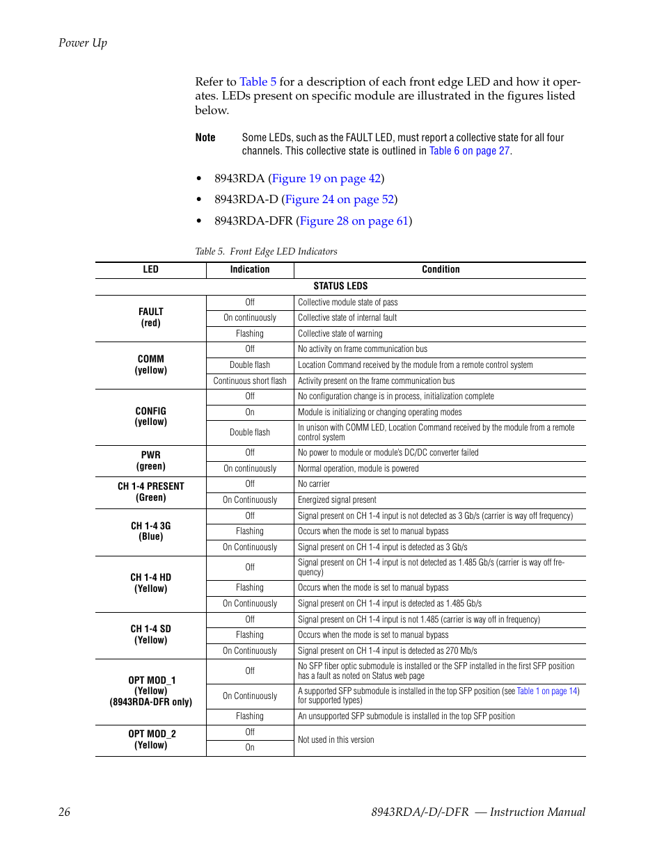 Refer to, To se | Grass Valley 8943RDA User Manual | Page 26 / 96